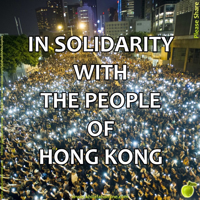 In Solidarity with the People of Hong Kong