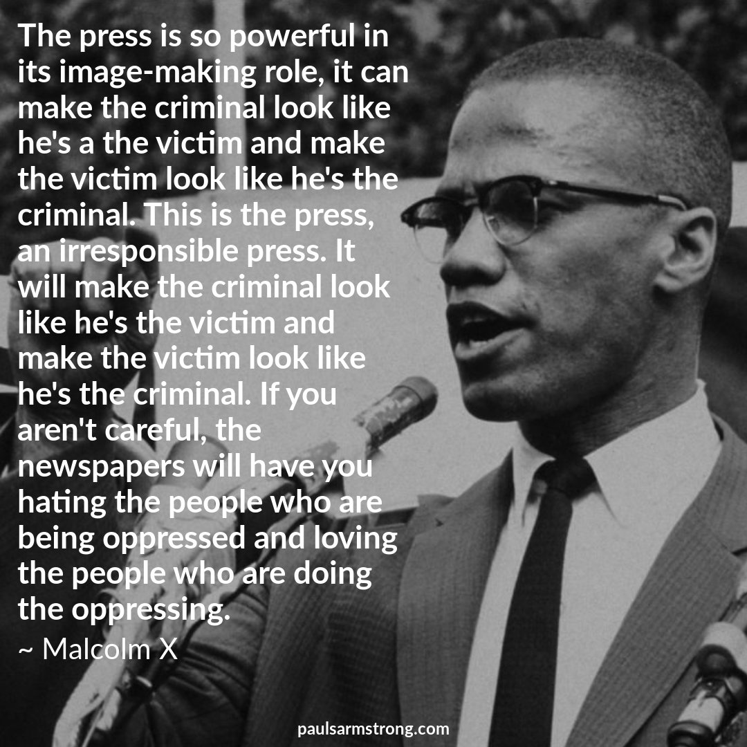 Malcolm X on the Media – Paul Salahuddin Armstrong